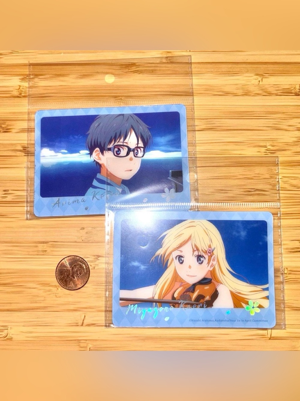 SUPER rare FOILED your lie in april card set